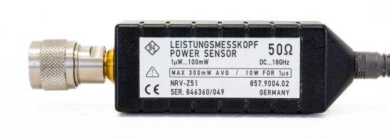 R&S Rohde & Schwarz NRV-Z51 thermal power sensor DC - 18 GHz